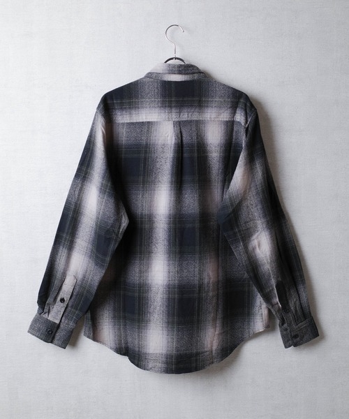 SHAKA WeAR(シャカウェア)の「【SHAKA Wear】PLAID FLANNEL OVERSHIRT / プレイド フランネル オーバーシャツ(シャツ/ブラウス・メンズ・ブルー系その他/ブラック系その他/ブラウン系その他/ネイビー系・LARGE)」の10枚目の写真