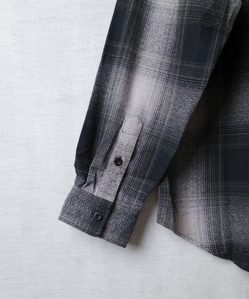 SHAKA WeAR(シャカウェア)の「【SHAKA Wear】PLAID FLANNEL OVERSHIRT / プレイド フランネル オーバーシャツ(シャツ/ブラウス・メンズ・ブルー系その他/ブラック系その他/ブラウン系その他/ネイビー系・LARGE)」の12枚目の写真