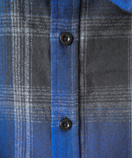 SHAKA WeAR(シャカウェア)の「【SHAKA Wear】PLAID FLANNEL OVERSHIRT / プレイド フランネル オーバーシャツ(シャツ/ブラウス・メンズ・ブルー系その他/ブラック系その他/ブラウン系その他/ネイビー系・LARGE)」の17枚目の写真