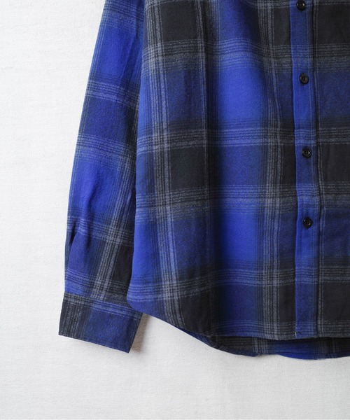SHAKA WeAR(シャカウェア)の「【SHAKA Wear】PLAID FLANNEL OVERSHIRT / プレイド フランネル オーバーシャツ(シャツ/ブラウス・メンズ・ブルー系その他/ブラック系その他/ブラウン系その他/ネイビー系・LARGE)」の18枚目の写真