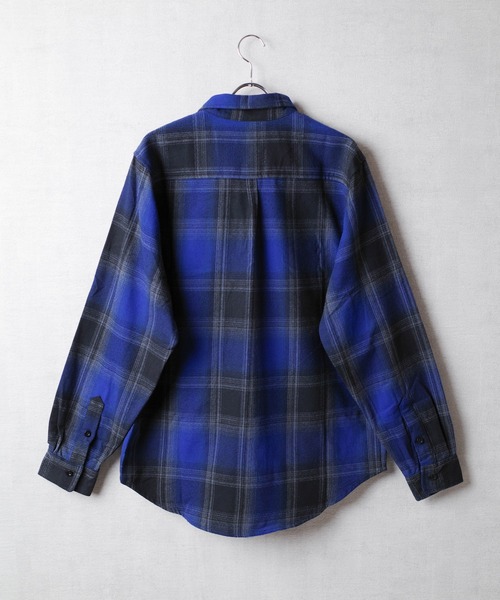 SHAKA WeAR(シャカウェア)の「【SHAKA Wear】PLAID FLANNEL OVERSHIRT / プレイド フランネル オーバーシャツ(シャツ/ブラウス・メンズ・ブルー系その他/ブラック系その他/ブラウン系その他/ネイビー系・LARGE)」の19枚目の写真