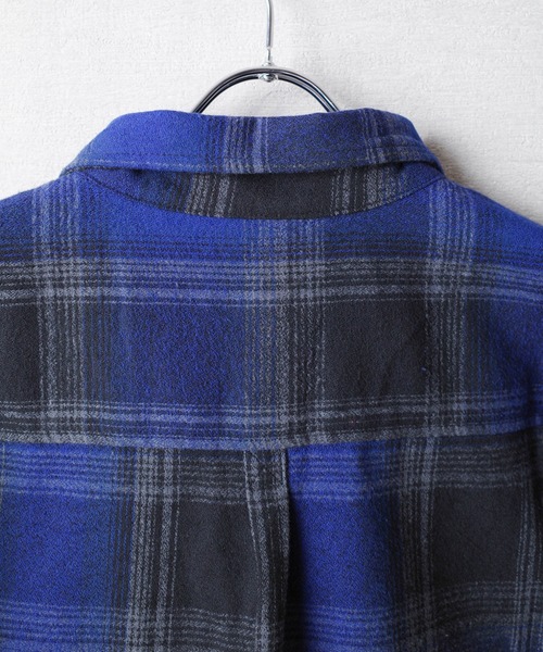 SHAKA WeAR(シャカウェア)の「【SHAKA Wear】PLAID FLANNEL OVERSHIRT / プレイド フランネル オーバーシャツ(シャツ/ブラウス・メンズ・ブルー系その他/ブラック系その他/ブラウン系その他/ネイビー系・LARGE)」の20枚目の写真