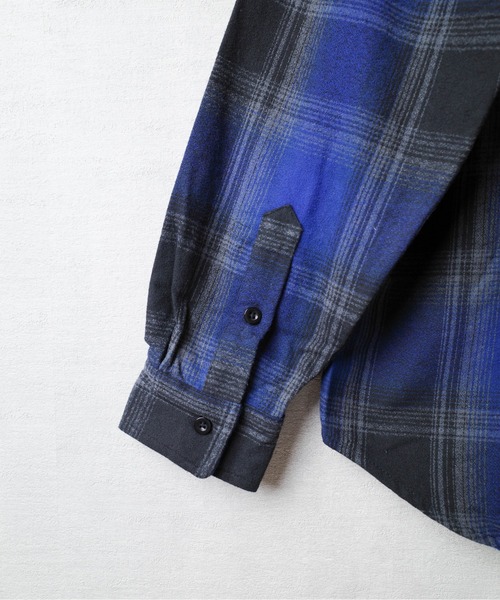 SHAKA WeAR(シャカウェア)の「【SHAKA Wear】PLAID FLANNEL OVERSHIRT / プレイド フランネル オーバーシャツ(シャツ/ブラウス・メンズ・ブルー系その他/ブラック系その他/ブラウン系その他/ネイビー系・LARGE)」の21枚目の写真