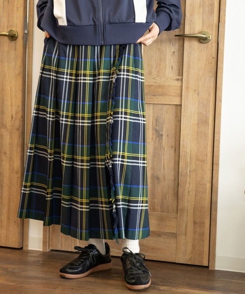 niko and...（ニコアンド）の「チェックツイルキルトスカート（スカート・レディース・ブラック/グリーン/ライトブラウン/アイボリー・MEDIUM/LARGE）」の10枚目の写真