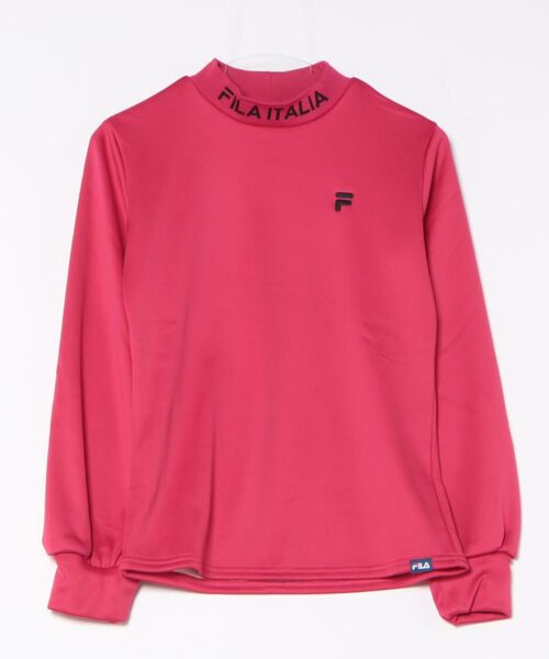 FILA GOLF(フィラゴルフ )の「【FILA GOLF/フィラゴルフ】レディース長袖モックネックシャツ ストレッチ ゴルフ(シャツ/ブラウス・レディース・ブラック/ブラウン系その他/オフホワイト/ピンク・MEDIUM/LARGE/X-LARGE/SMALL)」の4枚目の写真