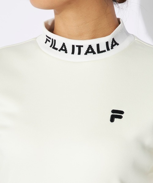 FILA GOLF(フィラゴルフ )の「【FILA GOLF/フィラゴルフ】レディース長袖モックネックシャツ ストレッチ ゴルフ(シャツ/ブラウス・レディース・ブラック/ブラウン系その他/オフホワイト/ピンク・MEDIUM/LARGE/X-LARGE/SMALL)」の7枚目の写真