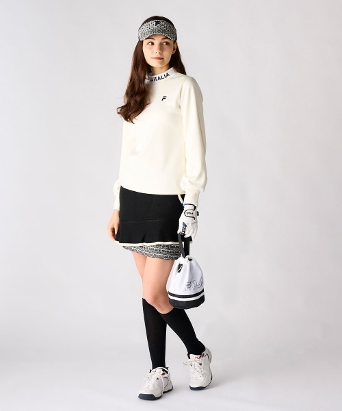 FILA GOLF(フィラゴルフ )の「【FILA GOLF/フィラゴルフ】レディース長袖モックネックシャツ ストレッチ ゴルフ(シャツ/ブラウス・レディース・ブラック/ブラウン系その他/オフホワイト/ピンク・MEDIUM/LARGE/X-LARGE/SMALL)」の16枚目の写真