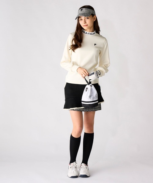 FILA GOLF(フィラゴルフ )の「【FILA GOLF/フィラゴルフ】レディース長袖モックネックシャツ ストレッチ ゴルフ(シャツ/ブラウス・レディース・ブラック/ブラウン系その他/オフホワイト/ピンク・MEDIUM/LARGE/X-LARGE/SMALL)」の14枚目の写真