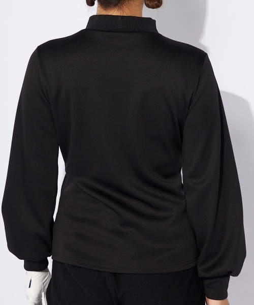 新品　G.G.G レディース 長袖モックネックシャツ ブラック M 42 セール】【FILA GOLF/フィラゴルフ】レディース長袖モックネック