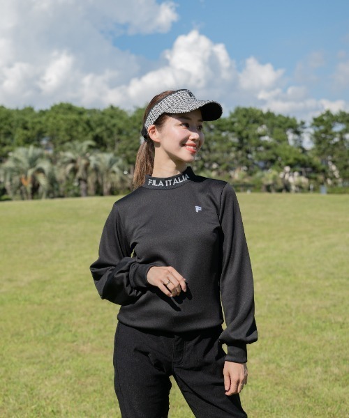 セール】【FILA GOLF/フィラゴルフ】レディース長袖モックネックシャツ
