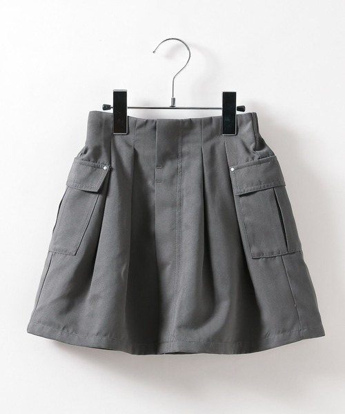 BAYFLOW（ベイフロー）の「[フラップポケット] カーゴスカート(KIDS)（スカート・キッズ・チャコール/カーキ・120cm/130cm/110cm/150cm/140cm）」の8枚目の写真