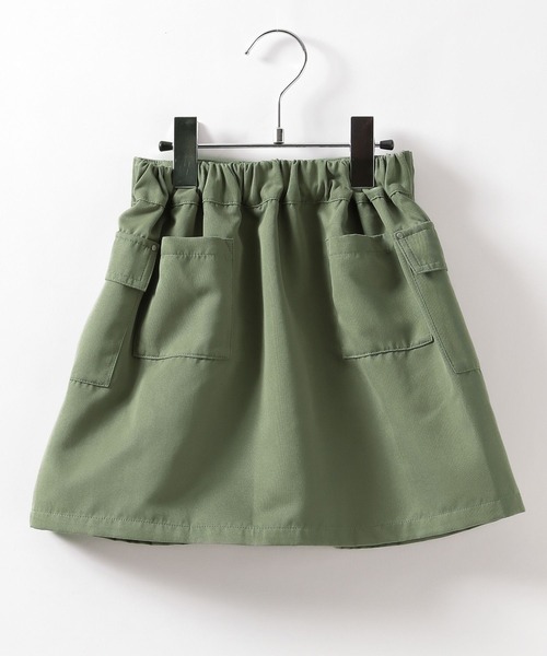 BAYFLOW（ベイフロー）の「[フラップポケット] カーゴスカート(KIDS)（スカート・キッズ・チャコール/カーキ・120cm/130cm/110cm/150cm/140cm）」の10枚目の写真