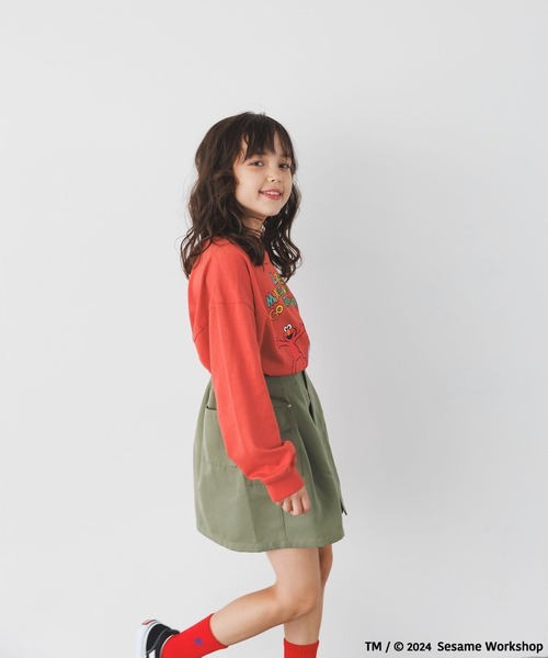 BAYFLOW（ベイフロー）の「[フラップポケット] カーゴスカート(KIDS)（スカート・キッズ・チャコール/カーキ・120cm/130cm/110cm/150cm/140cm）」の21枚目の写真