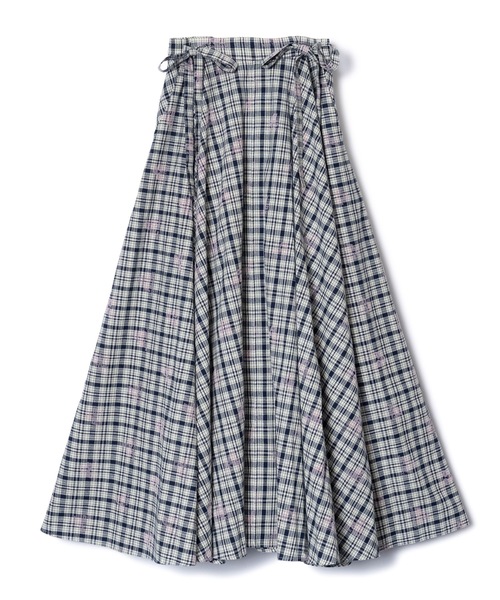 NON TOKYO(ノントーキョー)の「FLOCKED PRINT LONG SKIRT(スカート・レディース・イエロー/チェック・FREE)」の11枚目の写真