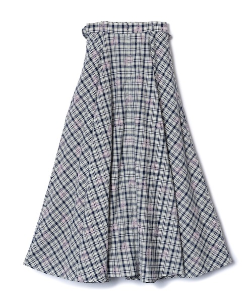 NON TOKYO(ノントーキョー)の「FLOCKED PRINT LONG SKIRT(スカート・レディース・イエロー/チェック・FREE)」の12枚目の写真