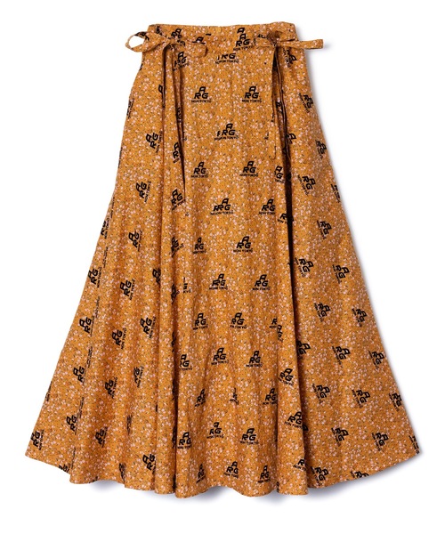 NON TOKYO(ノントーキョー)の「FLOCKED PRINT LONG SKIRT(スカート・レディース・イエロー/チェック・FREE)」の13枚目の写真