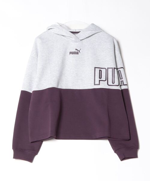PUMA（プーマ）の「プーマ PUMA PUMA POWER MX フーディー_（パーカー・レディース・グレー/ブラック×ホワイト・S/M/L）」の2枚目の写真