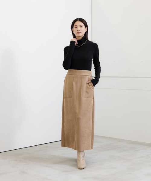 セール】スウェードライクストレッチスカート/133667（スカート