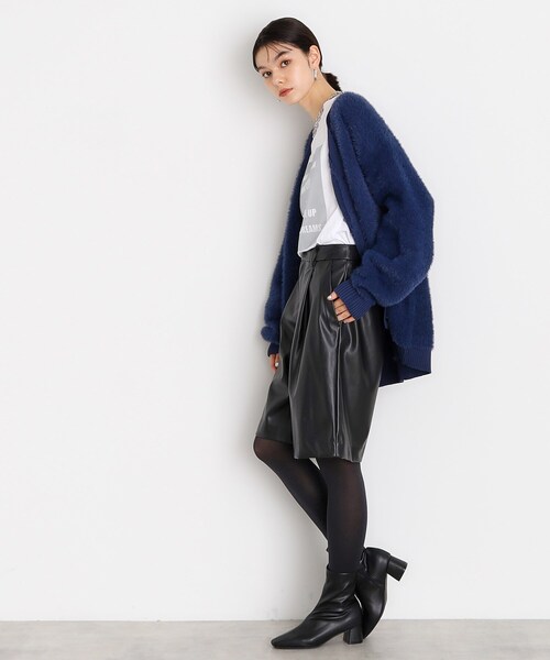 THE SHOP TK (ザ ショップ ティーケー )の「◆【@BAILA掲載】合皮ハーフパンツ(その他パンツ・レディース・ブラウン系その他/ブラック・12/13)」の8枚目の写真