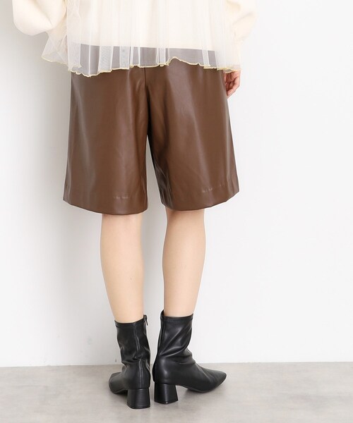 THE SHOP TK (ザ ショップ ティーケー )の「◆【@BAILA掲載】合皮ハーフパンツ(その他パンツ・レディース・ブラウン系その他/ブラック・12/13)」の12枚目の写真