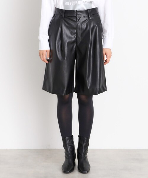 THE SHOP TK (ザ ショップ ティーケー )の「◆【@BAILA掲載】合皮ハーフパンツ(その他パンツ・レディース・ブラウン系その他/ブラック・12/13)」の16枚目の写真