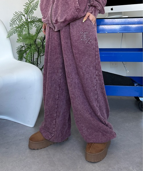 sedacle(セダクル)の「加工スウェットパンツ【SETUP着用可能】(スウェットパンツ・メンズ・ボルドー/ベージュ/チャコールグレー・LARGE/MEDIUM/SMALL)」の3枚目の写真