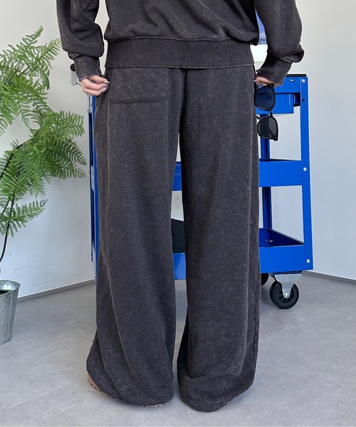 sedacle(セダクル)の「加工スウェットパンツ【SETUP着用可能】(スウェットパンツ・メンズ・ボルドー/ベージュ/チャコールグレー・LARGE/MEDIUM/SMALL)」の5枚目の写真