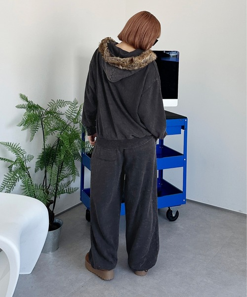 sedacle(セダクル)の「加工スウェットパンツ【SETUP着用可能】(スウェットパンツ・メンズ・ボルドー/ベージュ/チャコールグレー・LARGE/MEDIUM/SMALL)」の9枚目の写真