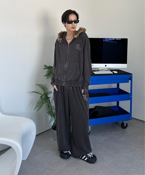 sedacle(セダクル)の「加工スウェットパンツ【SETUP着用可能】(スウェットパンツ・メンズ・ボルドー/ベージュ/チャコールグレー・LARGE/MEDIUM/SMALL)」の12枚目の写真