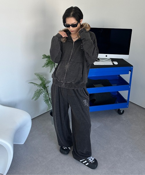 sedacle(セダクル)の「加工スウェットパンツ【SETUP着用可能】(スウェットパンツ・メンズ・ボルドー/ベージュ/チャコールグレー・LARGE/MEDIUM/SMALL)」の13枚目の写真
