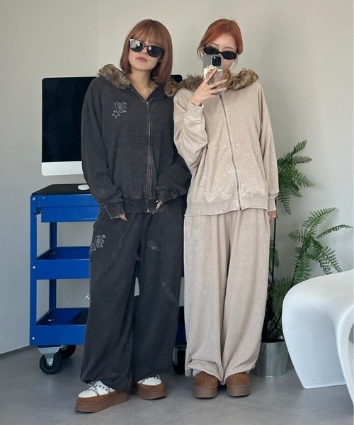 sedacle(セダクル)の「加工スウェットパンツ【SETUP着用可能】(スウェットパンツ・メンズ・ボルドー/ベージュ/チャコールグレー・LARGE/MEDIUM/SMALL)」の15枚目の写真