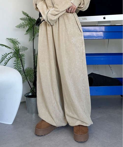 sedacle(セダクル)の「加工スウェットパンツ【SETUP着用可能】(スウェットパンツ・メンズ・ボルドー/ベージュ/チャコールグレー・LARGE/MEDIUM/SMALL)」の17枚目の写真