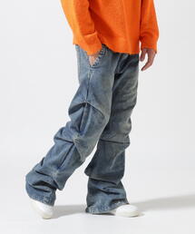 ROYAL FLASH | A.F ARTEFACT/エーエフ・アーティファクト/DENIM tuck Slim Baggy Pants(デニムパンツ)
