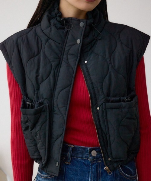 Issey Miyake キルティングダウンベスト ブラック 2 Issey Miyake キルティングダウンベスト ブラック 2