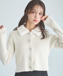 INGNI | ファー付ニットカーディガン(カーディガン/ボレロ)