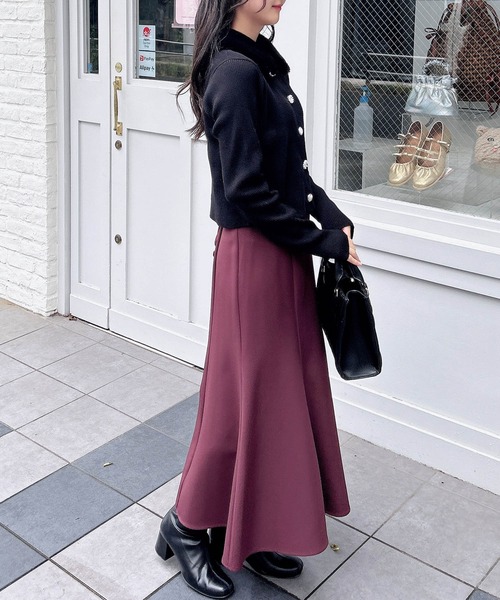 INGNI（イング）の「ファー付ニットカーディガン（カーディガン/ボレロ・レディース・グレー系その他/ブラック/アイボリー・M）」の18枚目の写真