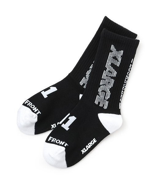 XLARGE KIDS（エクストララージキッズ）の「ナンバリングリブソックス（ソックス/靴下・キッズ・オレンジ/ホワイト/ブラック・13-15cm/19-21cm/15-17cm/17-19cm）」の2枚目の写真