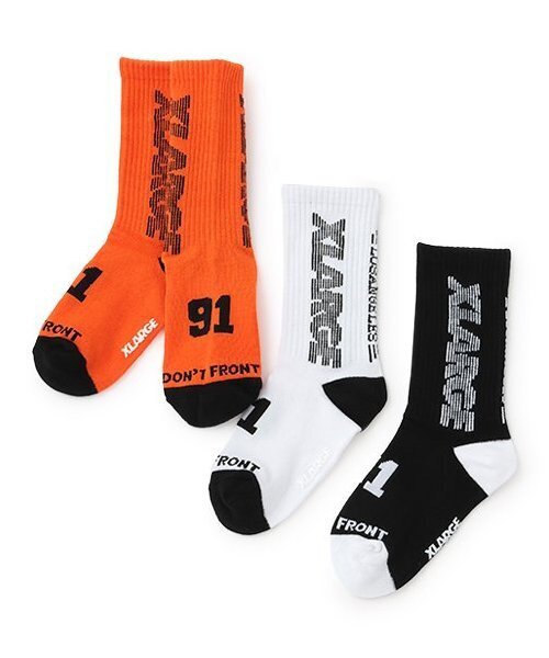 XLARGE KIDS（エクストララージキッズ）の「ナンバリングリブソックス（ソックス/靴下・キッズ・オレンジ/ホワイト/ブラック・13-15cm/19-21cm/15-17cm/17-19cm）」の10枚目の写真