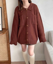【apres jour clair】ポロニットカーディガン【ZOZOTOWN限定アイテム】