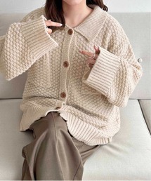 【apres jour clair】ポロニットカーディガン【ZOZOTOWN限定アイテム】