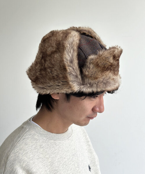 CPCM（シーピーシーエム）の「チェックフライトキャップ（キャップ・メンズ・グレー/ブラウン/ベージュ・FREE）」の12枚目の写真