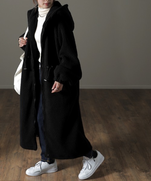 ロングボアコート（その他アウター）｜HUG.U（ハグユー）の  