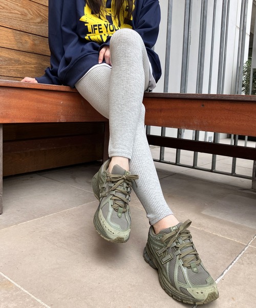 meJane(ミージェーン)の「リブテレコレギンス(レギンス/スパッツ・レディース・グレー/チャコールグレー/ブラック・S/M/L/LL)」の1枚目の写真