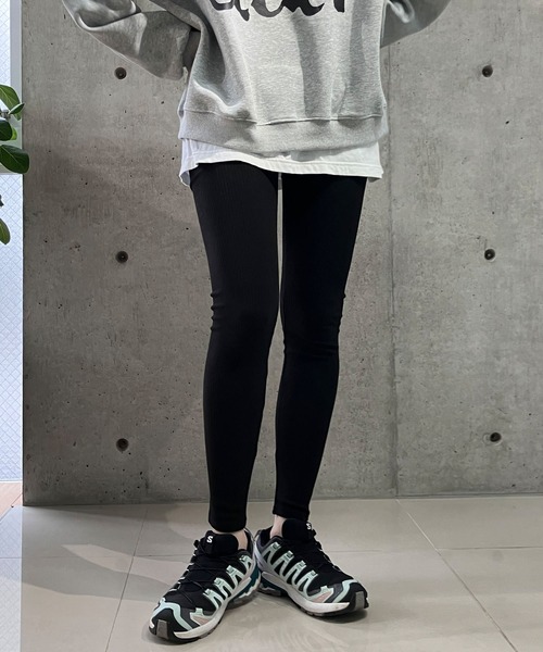 meJane(ミージェーン)の「リブテレコレギンス(レギンス/スパッツ・レディース・グレー/チャコールグレー/ブラック・S/M/L/LL)」の19枚目の写真