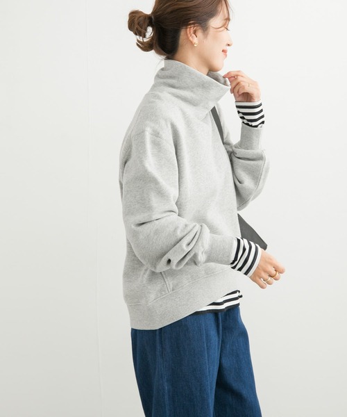 アーバンリサーチドアーズ 『UR TECH』裏起毛ハーフZIPスウェット URBAN RESEARCH DOORS - DOORS 『UR TECH』裏起毛ハーフZIP