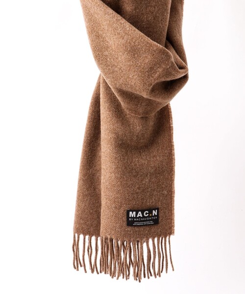 NOLLEY’S(ノーリーズ)の「【MAC.N/マックエヌ】Lambswool Scarf Plain 30(マフラー・メンズ・ワイン/ライトブルー/グレー/ネイビー/キャメル・FREE)」の10枚目の写真