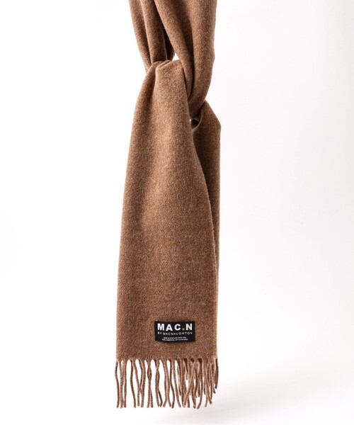 NOLLEY’S(ノーリーズ)の「【MAC.N/マックエヌ】Lambswool Scarf Plain 30(マフラー・メンズ・ワイン/ライトブルー/グレー/ネイビー/キャメル・FREE)」の11枚目の写真