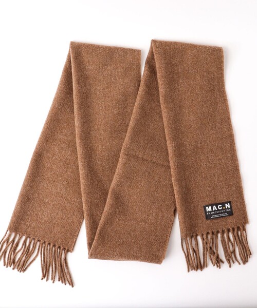 NOLLEY’S(ノーリーズ)の「【MAC.N/マックエヌ】Lambswool Scarf Plain 30(マフラー・メンズ・ワイン/ライトブルー/グレー/ネイビー/キャメル・FREE)」の14枚目の写真