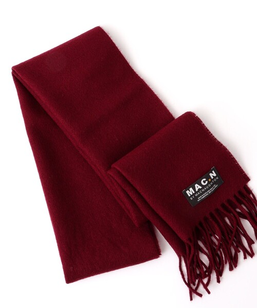 NOLLEY’S(ノーリーズ)の「【MAC.N/マックエヌ】Lambswool Scarf Plain 30(マフラー・メンズ・ワイン/ライトブルー/グレー/ネイビー/キャメル・FREE)」の19枚目の写真