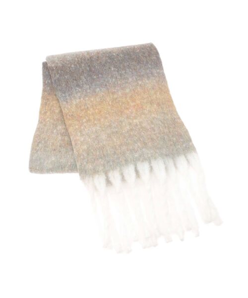 MURUA（ムルーア）の「グラデーションマフラー（マフラー・レディース・ベージュ/ブルー・FREE）」の7枚目の写真